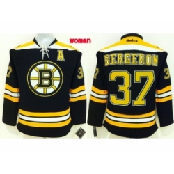 Women NHL boston bruins #37 bergeron black jerseys