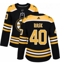 Womens Adidas Boston Bruins 40 Tuukka Rask Authentic Black Home NHL Jersey 