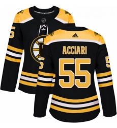Womens Adidas Boston Bruins 55 Noel Acciari Authentic Black Home NHL Jersey 