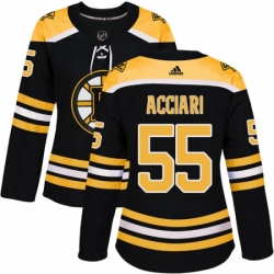 Womens Adidas Boston Bruins 55 Noel Acciari Premier Black Home NHL Jersey 
