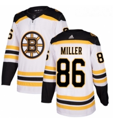 Womens Adidas Boston Bruins 86 Kevan Miller Authentic White Away NHL Jersey 