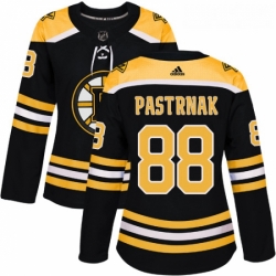 Womens Adidas Boston Bruins 88 David Pastrnak Premier Black Home NHL Jersey 
