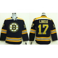 Kids Boston Bruins 17 Milan Lucic Black NHL Hockey Jerseys