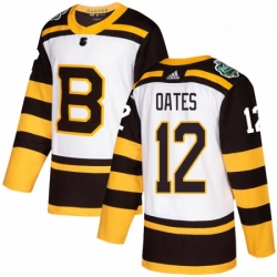 Youth Adidas Boston Bruins 12 Adam Oates Authentic White 2019 Winter Classic NHL Jersey 