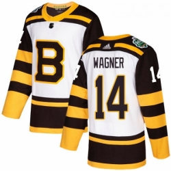 Youth Adidas Boston Bruins 14 Chris Wagner Authentic White 2019 Winter Classic NHL Jerse