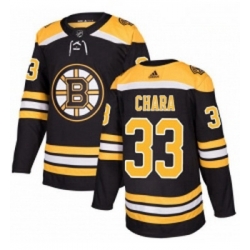 Youth Adidas Boston Bruins 33 Zdeno Chara Premier Black Home NHL Jersey 