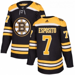 Youth Adidas Boston Bruins 7 Phil Esposito Authentic Black Home NHL Jersey 