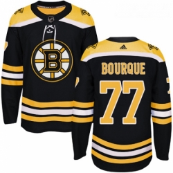 Youth Adidas Boston Bruins 77 Ray Bourque Authentic Black Home NHL Jersey 