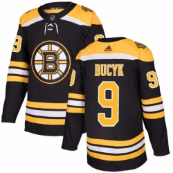 Youth Adidas Boston Bruins 9 Johnny Bucyk Authentic Black Home NHL Jersey 