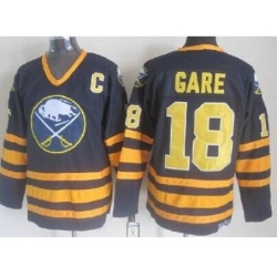 Buffalo Sabres 18 Danny Gare Dark Blue Throwback CCM NHL Jerseys