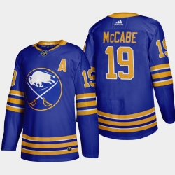 Buffalo Sabres 19 Jake Mccabe Men Adidas 2020 21 Home Authentic Player Stitched NHL Jersey Royal Blue