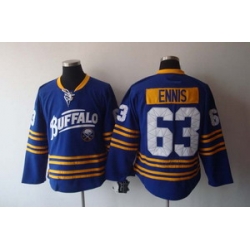Buffalo Sabres 63 ENNIS blue 3rd hockey jerseys