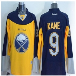 Buffalo Sabres #9 Evander Kane Yellow Navy Blue Alternate Stitched NHL Jersey