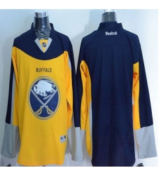 Buffalo Sabres Blank Yellow Navy Blue Alternate Stitched NHL Jersey
