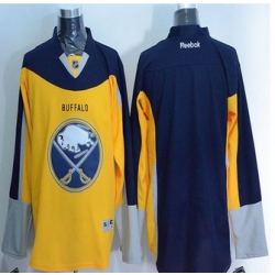 Buffalo Sabres Blank Yellow Navy Blue Alternate Stitched NHL Jersey
