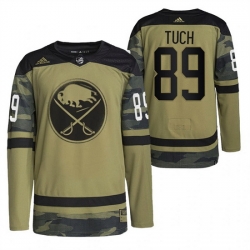 Men Buffalo Sabres 89 Alex Tuch 2022 Camo Military Appreciation Night Stitched jersey