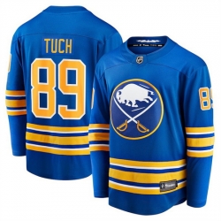 Men Buffalo Sabres 89 Alex Tuch Blue Stitched Jersey