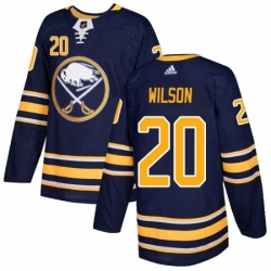 Mens Adidas Buffalo Sabres 20 Scott Wilson Authentic Navy Blue Home NHL Jersey 