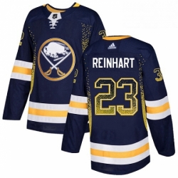 Mens Adidas Buffalo Sabres 23 Sam Reinhart Authentic Navy Blue Drift Fashion NHL Jersey 