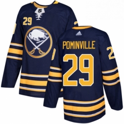 Mens Adidas Buffalo Sabres 29 Jason Pominville Authentic Navy Blue Home NHL Jersey 