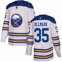 Mens Adidas Buffalo Sabres 35 Linus Ullmark Authentic White 2018 Winter Classic NHL Jersey 