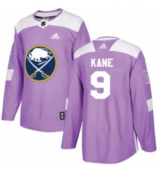 Mens Adidas Buffalo Sabres 9 Evander Kane Authentic Purple Fights Cancer Practice NHL Jersey 