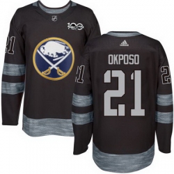Sabres #21 Kyle Okposo Black 1917 2017 100th Anniversary Stitched NHL Jersey