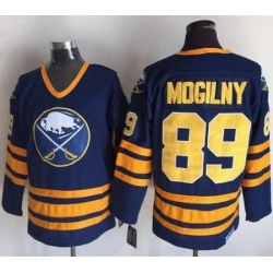 Sabres #89 Alexander Mogilny Navy Blue CCM Throwback Stitched NHL Jersey