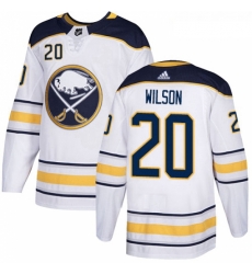 Womens Adidas Buffalo Sabres 20 Scott Wilson Authentic White Away NHL Jersey 