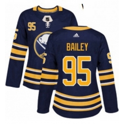 Womens Adidas Buffalo Sabres 95 Justin Bailey Authentic Navy Blue Home NHL Jersey 