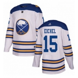 Youth Adidas Buffalo Sabres 15 Jack Eichel Authentic White 2018 Winter Classic NHL Jersey 