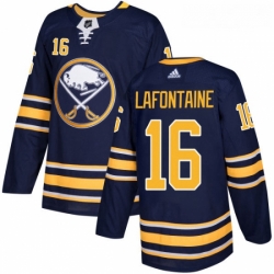Youth Adidas Buffalo Sabres 16 Pat Lafontaine Authentic Navy Blue Home NHL Jersey 