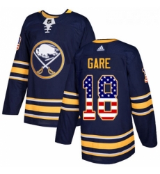 Youth Adidas Buffalo Sabres 18 Danny Gare Authentic Navy Blue USA Flag Fashion NHL Jersey 