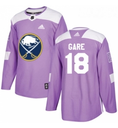Youth Adidas Buffalo Sabres 18 Danny Gare Authentic Purple Fights Cancer Practice NHL Jersey 