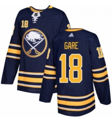 Youth Adidas Buffalo Sabres 18 Danny Gare Premier Navy Blue Home NHL Jersey 