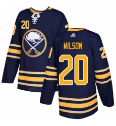 Youth Adidas Buffalo Sabres 20 Scott Wilson Authentic Navy Blue Home NHL Jersey 