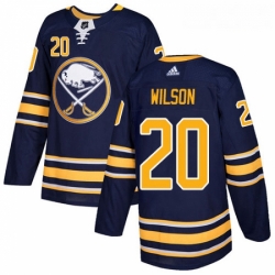 Youth Adidas Buffalo Sabres 20 Scott Wilson Authentic Navy Blue Home NHL Jersey 