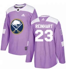 Youth Adidas Buffalo Sabres 23 Sam Reinhart Authentic Purple Fights Cancer Practice NHL Jersey 
