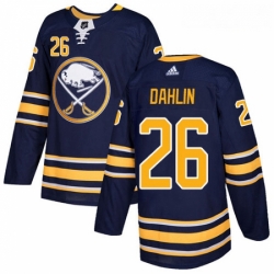 Youth Adidas Buffalo Sabres 26 Rasmus Dahlin Authentic Navy Blue Home NHL Jersey 