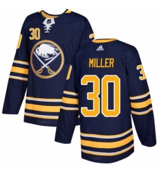 Youth Adidas Buffalo Sabres 30 Ryan Miller Authentic Navy Blue Home NHL Jersey 