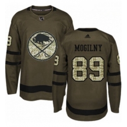 Youth Adidas Buffalo Sabres 89 Alexander Mogilny Authentic Green Salute to Service NHL Jersey 