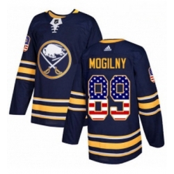 Youth Adidas Buffalo Sabres 89 Alexander Mogilny Authentic Navy Blue USA Flag Fashion NHL Jersey 