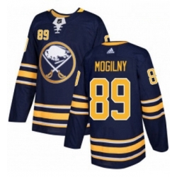 Youth Adidas Buffalo Sabres 89 Alexander Mogilny Premier Navy Blue Home NHL Jersey 