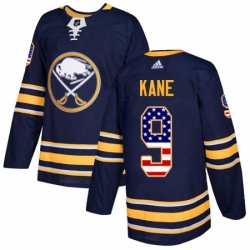 Youth Adidas Buffalo Sabres 9 Evander Kane Authentic Navy Blue USA Flag Fashion NHL Jersey 