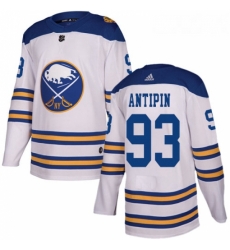 Youth Adidas Buffalo Sabres 93 Victor Antipin Authentic White 2018 Winter Classic NHL Jersey 