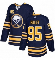 Youth Adidas Buffalo Sabres 95 Justin Bailey Authentic Navy Blue Home NHL Jersey 