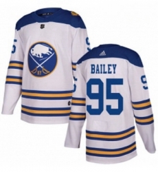 Youth Adidas Buffalo Sabres 95 Justin Bailey Authentic White 2018 Winter Classic NHL Jersey 