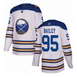Youth Adidas Buffalo Sabres 95 Justin Bailey Authentic White 2018 Winter Classic NHL Jersey 