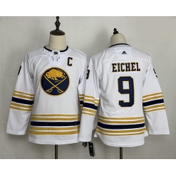 Youth Sabres 9 Jack Eichel White 50th Anniversary Adidas Jersey