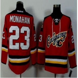 Calgary Flames #23 Sean Monahan Red Alternate Stitched NHL Jersey